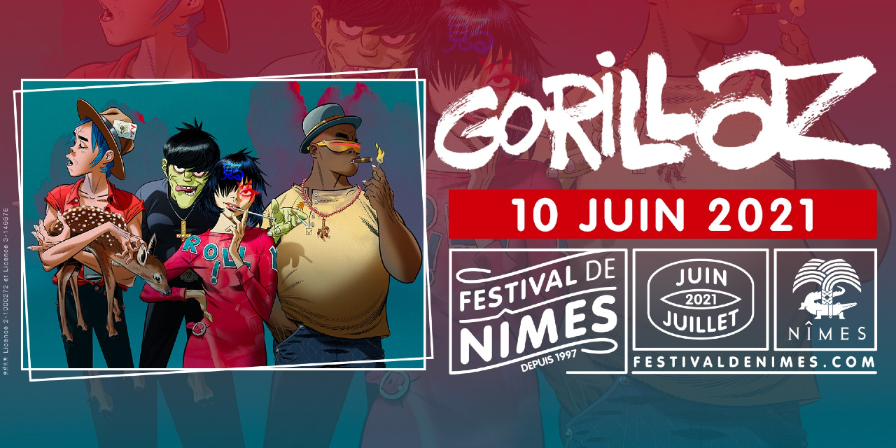 Gorillaz - Festival de Nîmes - 10 Juin 2021